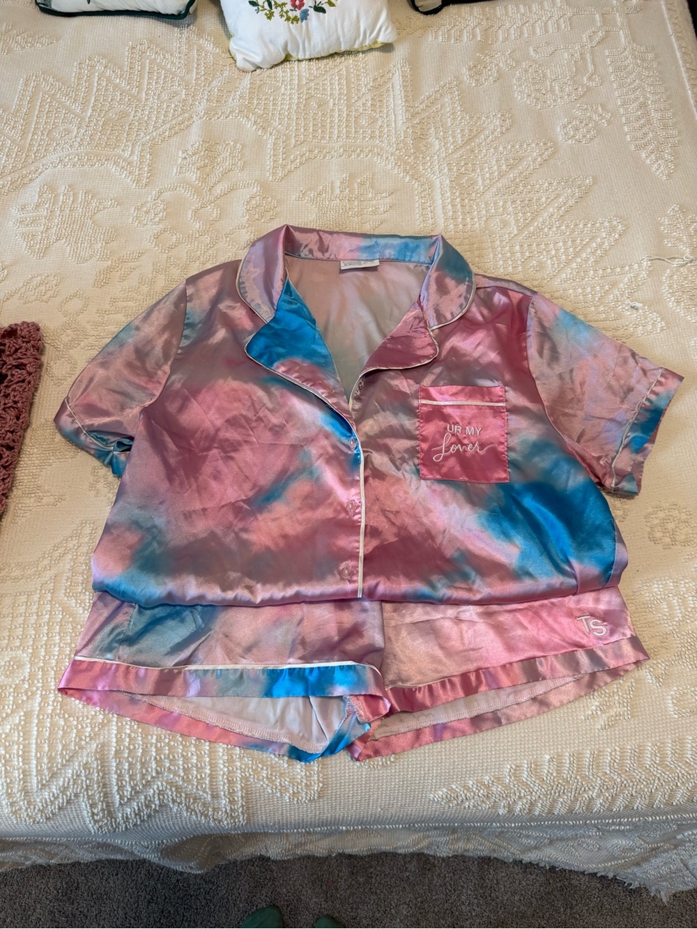 Taylor Swift Pajama Set with 'UR MY Lover' Pocket